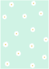 flowers bloom (mintgreen)