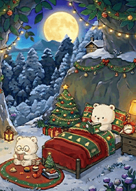 Cozy Christmas Night: Bear's Den