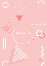 Flat Geometric Cupid red