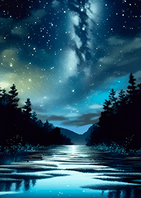 Beautiful starry night view#1641