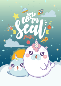 Seal Unicorn Galaxy Sky Pastel