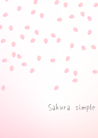 サクラ シンプル：ピンクグラデーション