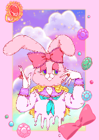 rabbit head girl