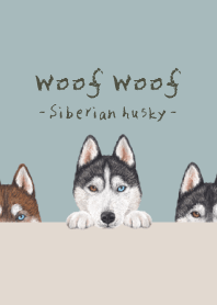 Woof Woof - Siberian husky - BLUE GRAY