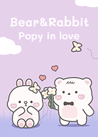 Bear & Rabbit poppy in love!