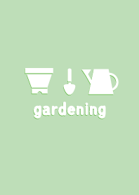 Gardening flower pot and watering can