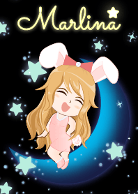 Marlina- Bunny girl on Blue Moon