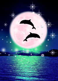 Lucky Strawberry Moon double dolphins12