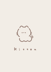 ゆるいねこ。ベージュ