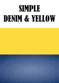 Simple denim & yellow.