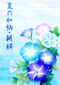 Summer Japanese pattern lpomoea nil