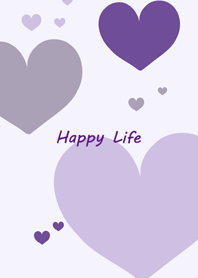 紫色溫馨愛心