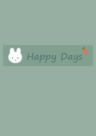 Happy Days =dusty green=