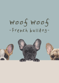 Woof Woof - French bulldog - BLUE GRAY