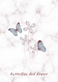 Marble and butterflies3 dull pink17_2