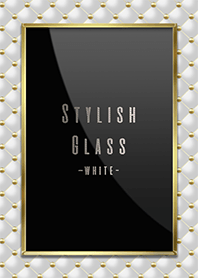Stylish glass quilt white