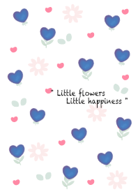 mini blue heart flowers 9