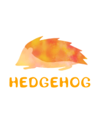 Chic hedgehog illust
