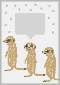 Pixel Art animal _Meerkat 2