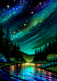 Beautiful starry night view#1732