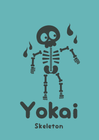 Yokai skeleton Aquamarine