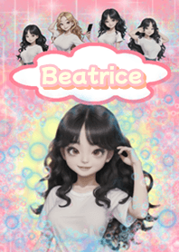 Beatrice little girl in bubbles BL02