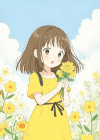 Girl and Flower V.13