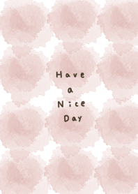 Pink and watercolor. Have a nice day.