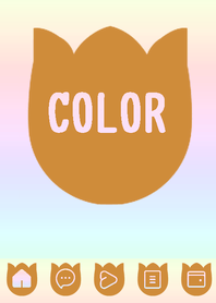 brown color rainbow R09