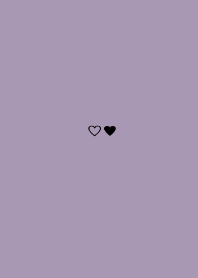 minimam heart (black purple)