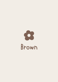 Girls Collection -Flower- Brown