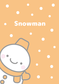 cute orange snowman theme3