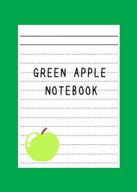 GREEN APPLE NOTEBOOK-GREENj