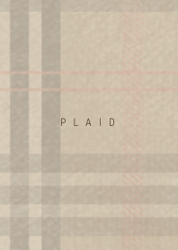 Plaid 01  - beige & red (a)