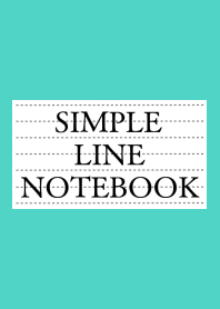 SIMPLE LINE NOTEBOOK-EMERALD GREEN