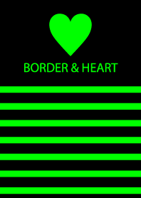 BORDER & HEART-Vividgreen-