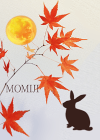 Autumn Leaves Rabbit Moon18.