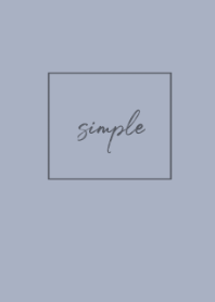 simple cursive /blue beige