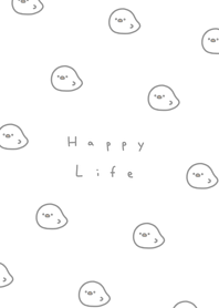ひよこ柄 / 白とグレー