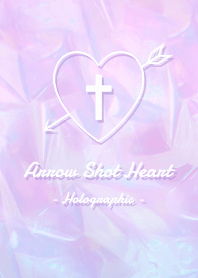 Arrow Shot Heart - Holographic -