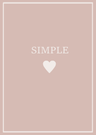 SIMPLE HEART =cocoa beige=