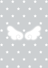 星柄ウィッシュコア（ホワイト×グレー）