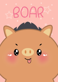 Simple Cute Face Boar