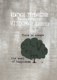 VINTAGE TYPEWRITER WISDOM Vol.LXXVIII