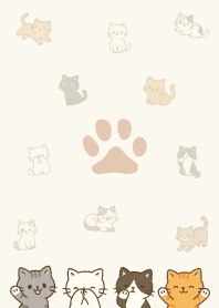 cute cute Little Cats._Pattern.