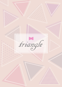 Triangle Ribbon'Pink'