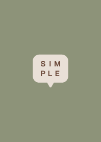 simple icon / beige-green.