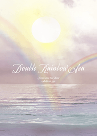 Double Rainbow sea Healing beach