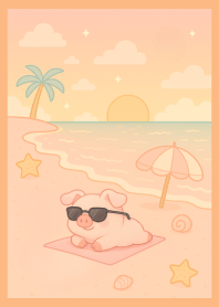 เจ้าหมูน้อยริมทะเล