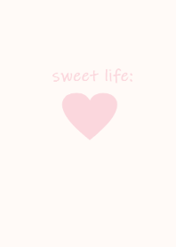 sweet life heart pink gray*(JP)